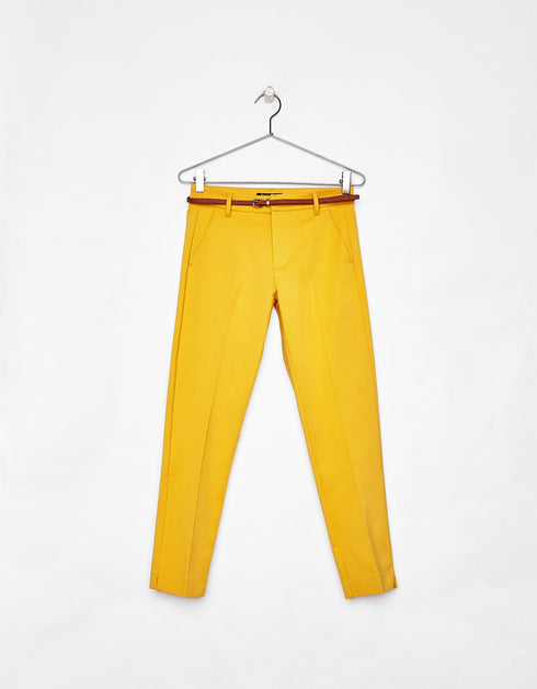 Belted chino trousers polo