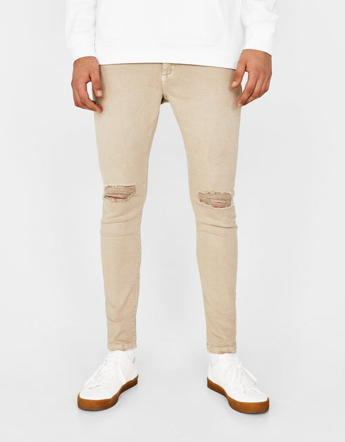 Super skinny ripped jeans